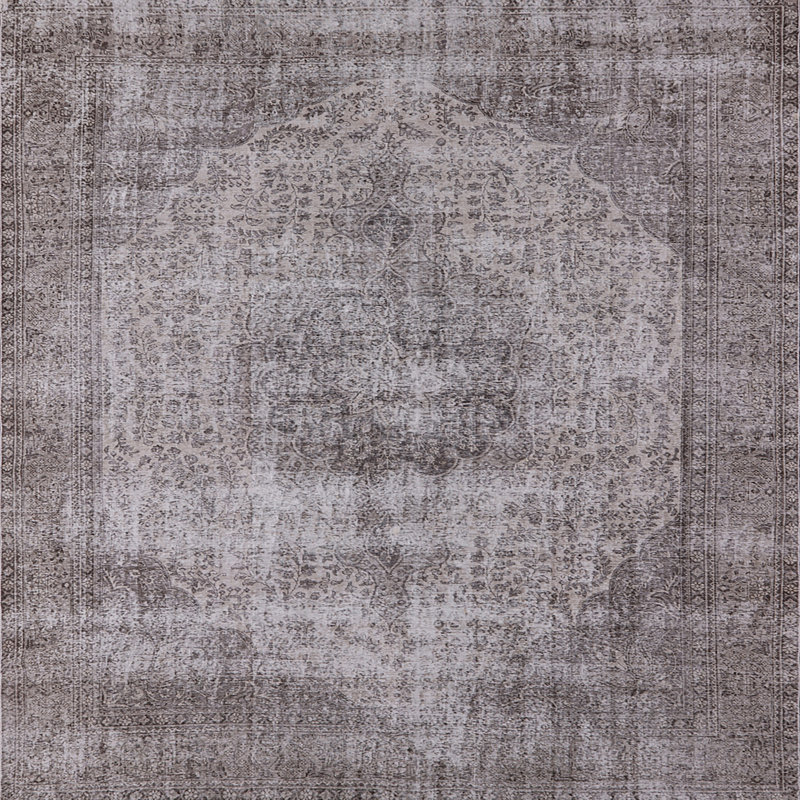 Tapis oriental gris Repass, Carré 5 pi