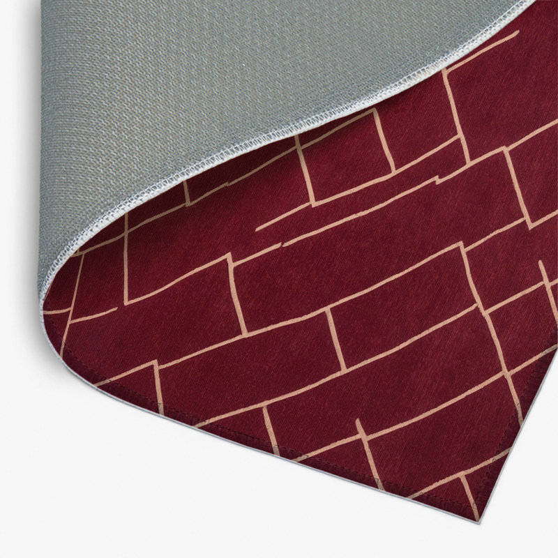 Tapis rouge intérieur et extérieur Trellis, Rectangulaire 2 pi x 3 pi