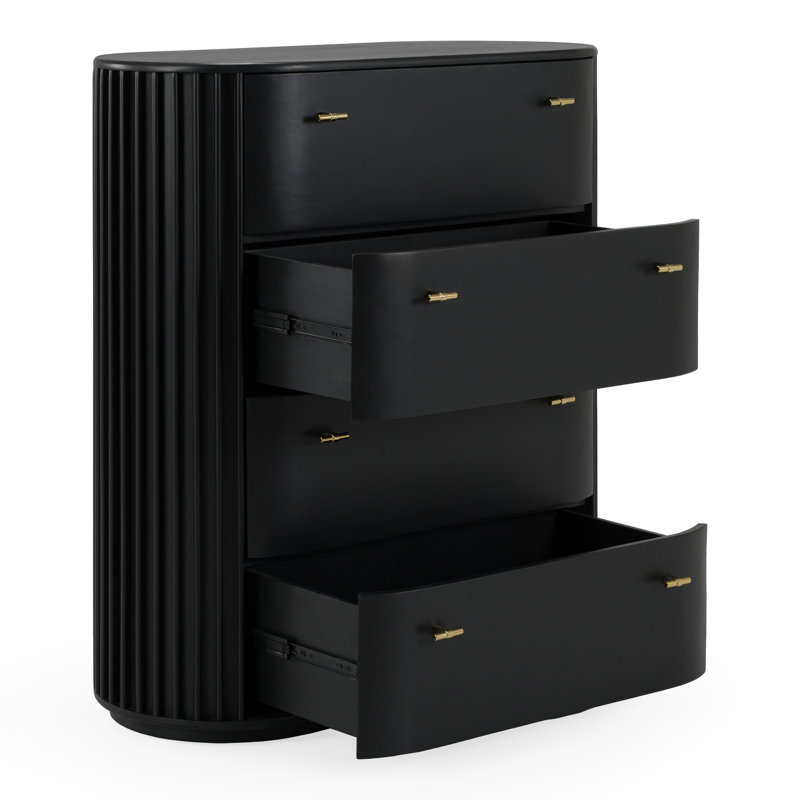 Haring - Commode moderne en acacia noir