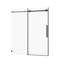  Porte de douche coulissante sans cadre avec verre transparent de 1/4 po de l 56 po x H 72 po Jake-121333871