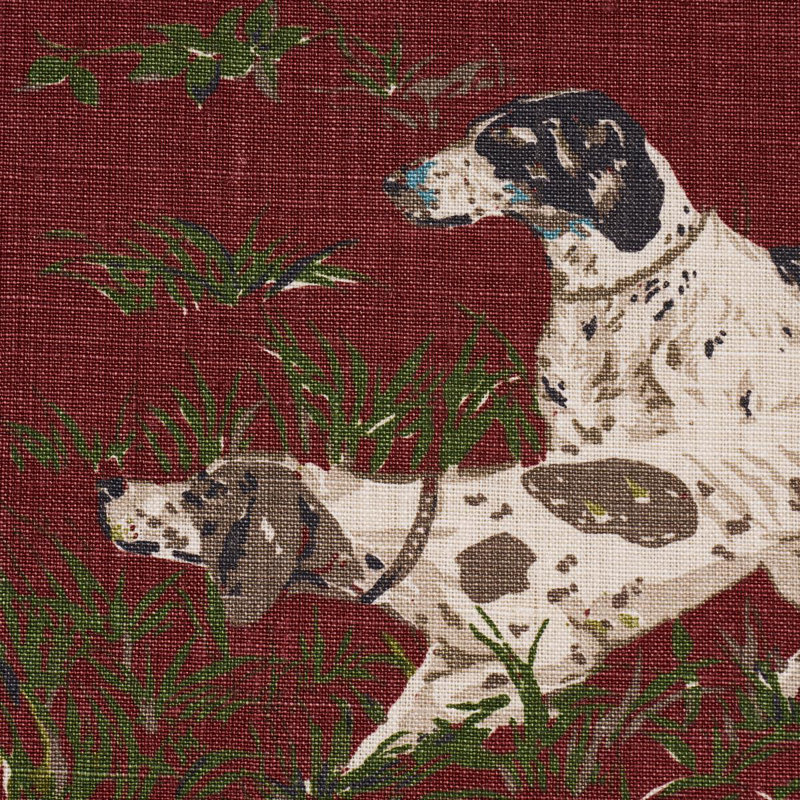 Pointers Fabric, Burgundy
