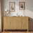 57.5"W Sideboard with Racks, Adjustable Shelves and Side Hooks-871351056