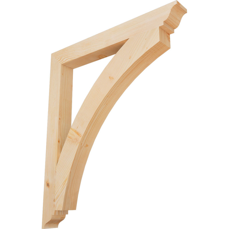 Thorton Traditional Bracket, 42"H x 3.5"W x 36"D, Douglas Fir (Smooth)
