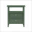 Table de chevet 2 tiroirs avec rangement spacieux et fabrication durable pour les chambres modernes-840501756