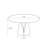  5/7 Pieces Modern Dining Room Sets, Pre-Assembly Round Dining Table Sets, Sintered Stone Tabletop Kitchen Dining Table Set With PU Upholstered Chairs-111696385-111696384