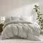 Natural Fabric Cal King Bedding Sets, Linen Cotton Blend, Timeless Design For All Seasons