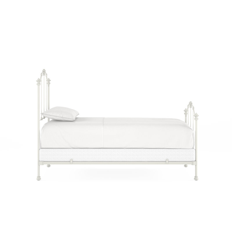 171 Country French Bed | Complete Standard, Twin, Matte White