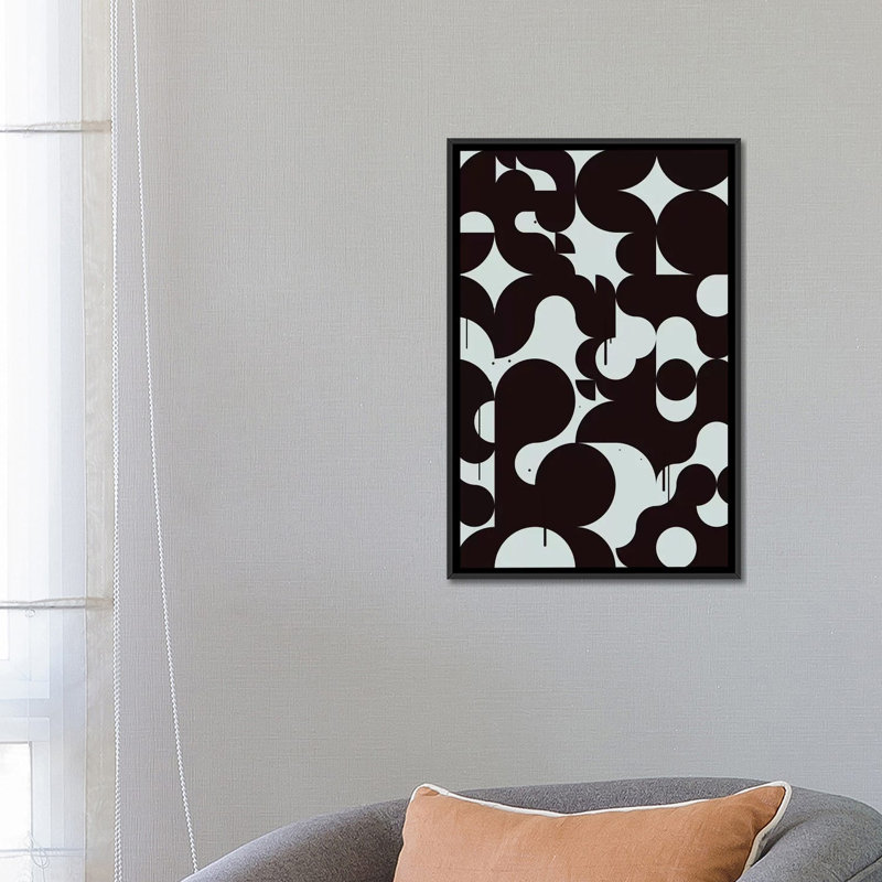 « reflex », impression sur toile, H 26 po x l 18 po x P 1,5 po, Toile avec cadre noir, Pas de tapis
