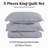 Microfiber Embossed Oversized Modern & Contemporary Bedspread Set With Shams-124114354-124114352