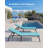 Outdoor Aluminum Lounge Chair - Foldable, Assembly-Free, with 5 Adjustable Backrests-558538292