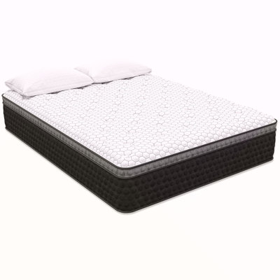 Diamond Mattress Nova Lux Copper Ultra Cooling, Pressure Relieving Hybrid With Luxurious Euro-Top - Medium Feel Greenguard Gold Certified