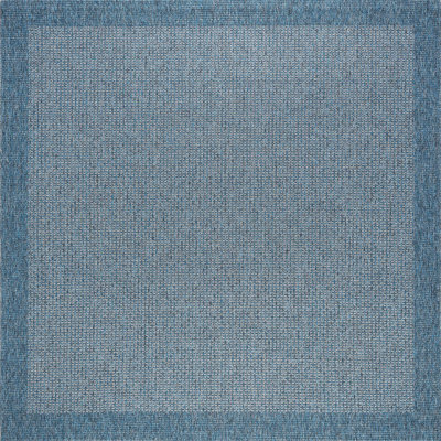 Tapis bleu moderne Wallaston