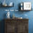 Dahl Elm Solid Wood Floating Shelf with Reclaimed Wood-2095217902