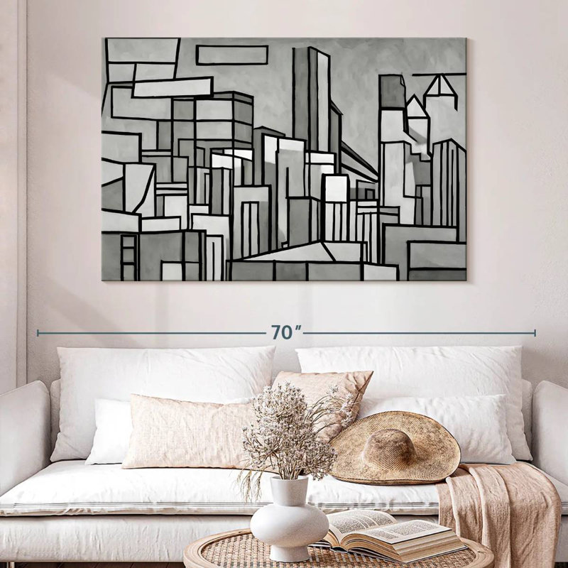 Paysage urbain Sirci Portland, H 34 po x l 51 po