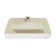 Carre Ceramic Rectangular Vessel Bathroom Sink with Overflow