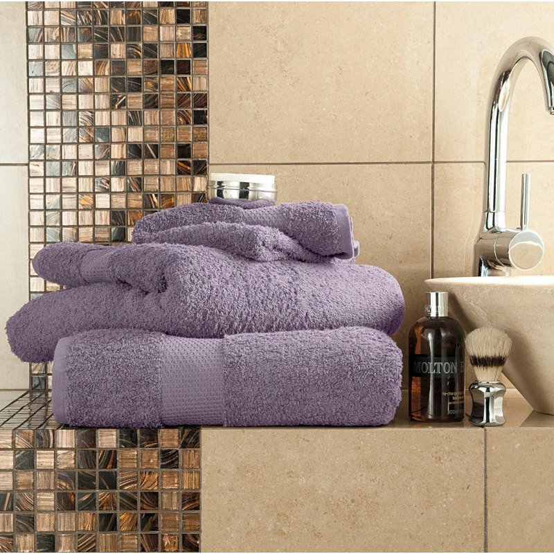 Miami 2 Piece Bath Sheet Same-Size Bale, Lavender, Hand Towel - 4 Pack