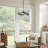 Caterham Olde Bronze 4-Light Indoor/Outdoor Chandelier with Satin Etched Glass Shades