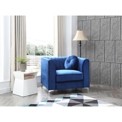Fauteuil contemporain incliné ivoire