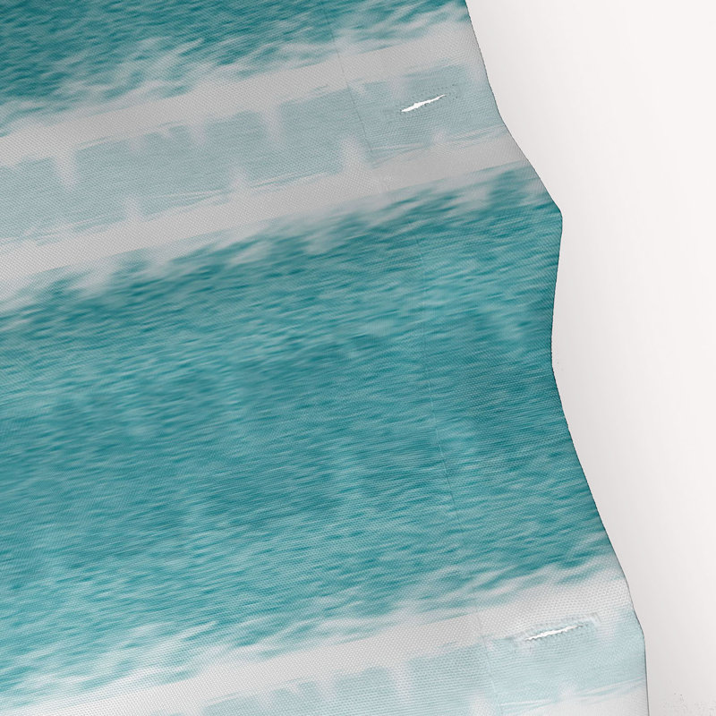 Hatch Floral Shower Curtain, Lake Blue