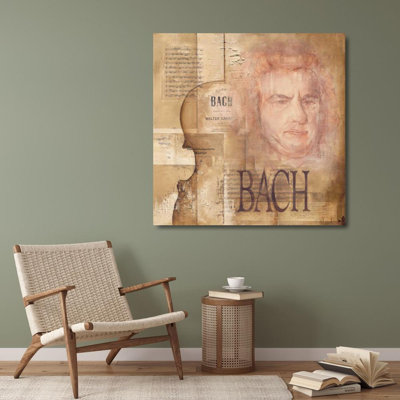 Canora Grey Oudkerk, Marie, Louise Gallery Wrapped Canvas Art Titled: A tribute to Bach
