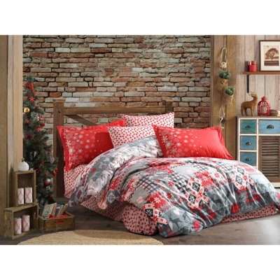 Ensemble de housse de couette 100% coton 4 pièces Massasoit