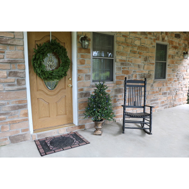48'' Noble Fir Potted Christmas Tree with Multi-Color LED Lights
