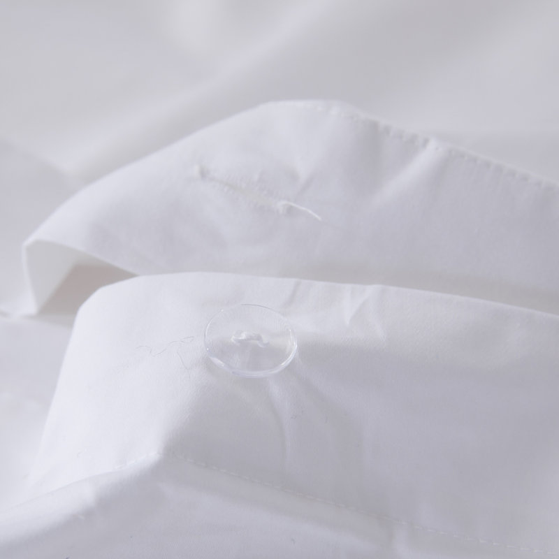 American Cotton 500 Thread Count Sateen Weave Hotel Stitch Duvet Cover Set Long Staple Cotton Embroidered Duvet Cover