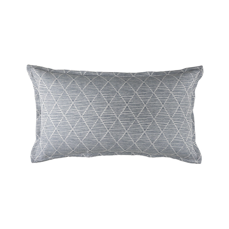 Brook Geometric Cotton Blend Throw Pillow, 20" x 36"