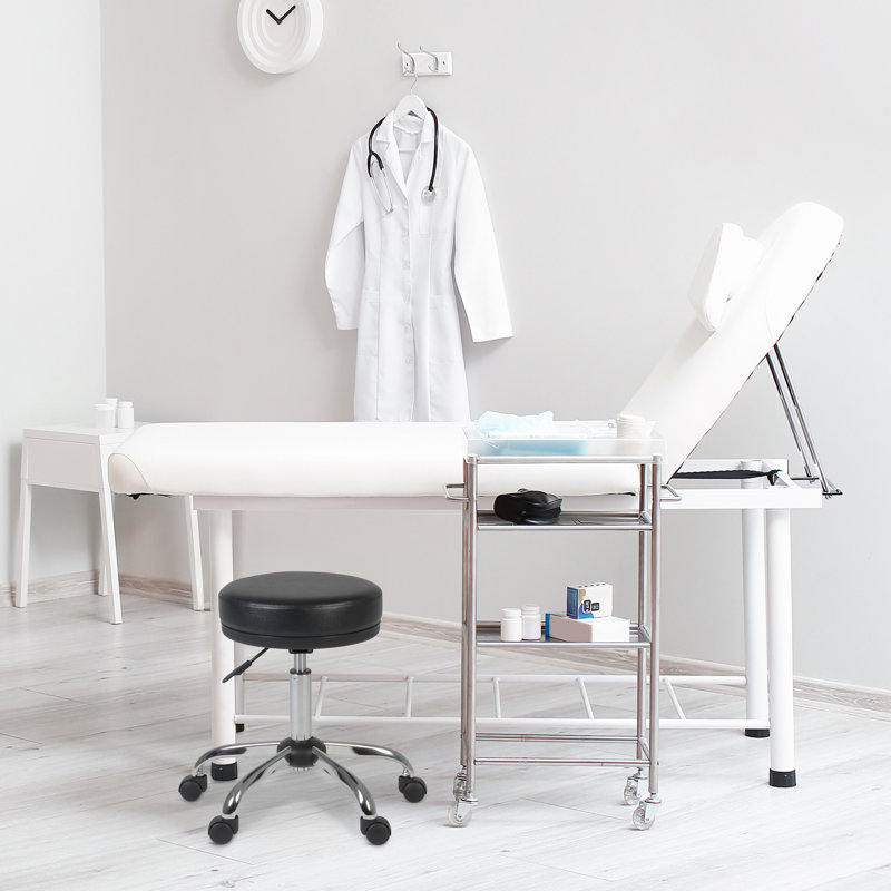 Tabouret médical sans accoudoirs Inbox Zero Comfort Care, conforme TAA - noir