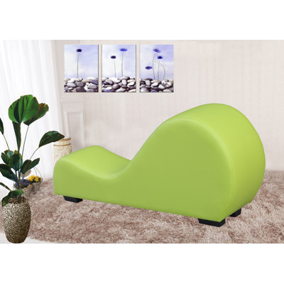 Chaise longue sans accoudoirs en similicuir Margarito
