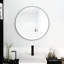 Miroir mural 24 po noir