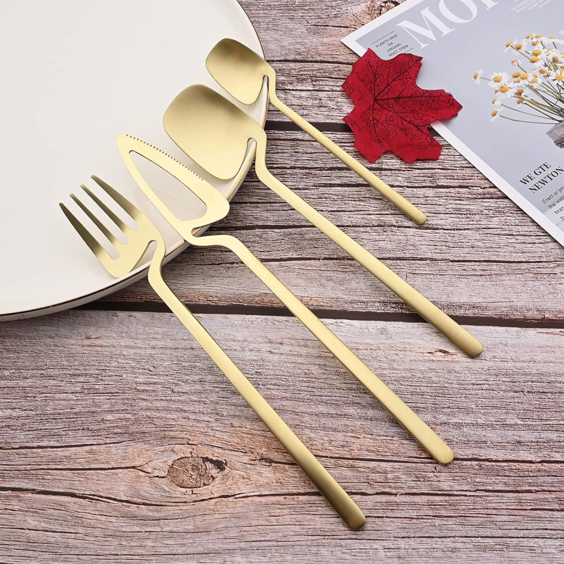 32-Piece Matte Flatware Set For 8, Stainless Steel Cutlery Set With Knife, Fork, Spoon, And Coffee Spoon, Dishwasher Safe, Elegant Design For Everyday Use And Special Occasions