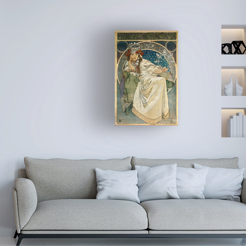 Art sur toile par Alphonse Marie Marie, H 19 po x l 12 po