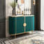 Buffet elliptique en pierre frittée de style moderne-401330116