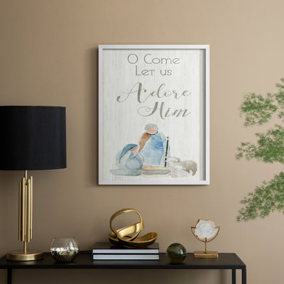 Adore lui, reproduction encadrée - bois massif