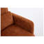 Fauteuil d'appoint rembourré en chenille l 28 po x P 25 po x H 20 po HDA Modern-996544578