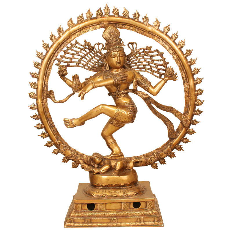 Grande statue Nataraja, Or