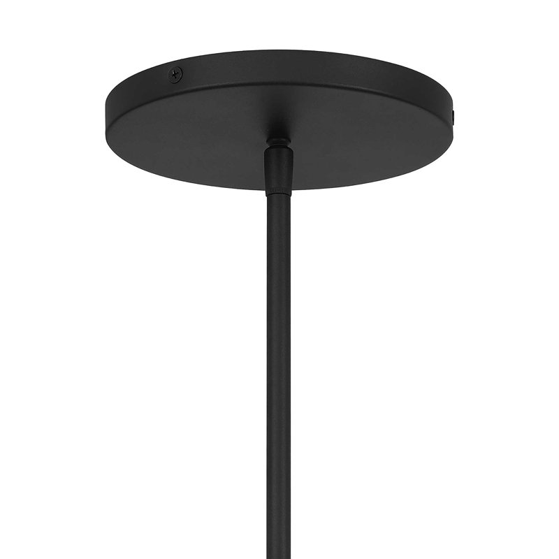 Luminaire suspendu rond à DEL pour usage intérieur / extérieur, verre opale gravé, 5-CCT, à intensité variable, homologué pour l'humidité