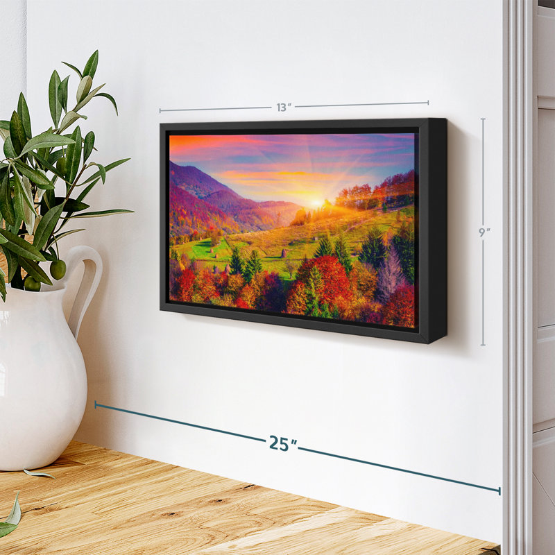 Nature, impression sur toile «Mountain Autumn Sunrise», H 9 po x l 13 po