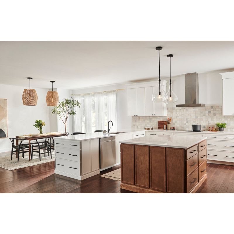 Ariza 1 - Light Unique/Statement Pendant, Black with Camel Rattan shade, Camel