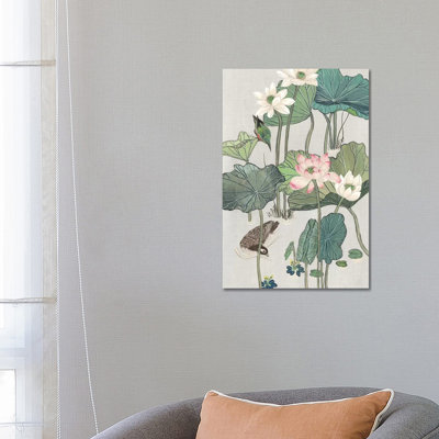 Lotus Pond II by Melissa Wang - Wrapped Canvas Painting