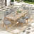 Lipsey Rectangular Patio Dining Set with Cushions-1112091071-1112091042