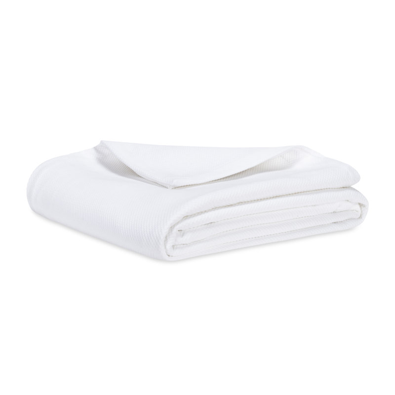 White Honeycomb Queen Coverlet, King