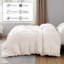 Ensemble de housse de couette unie 3 pièces - Literie 100% microfibre soyeuse avec taies d'oreiller, lavable à la machine-116630570-116630583