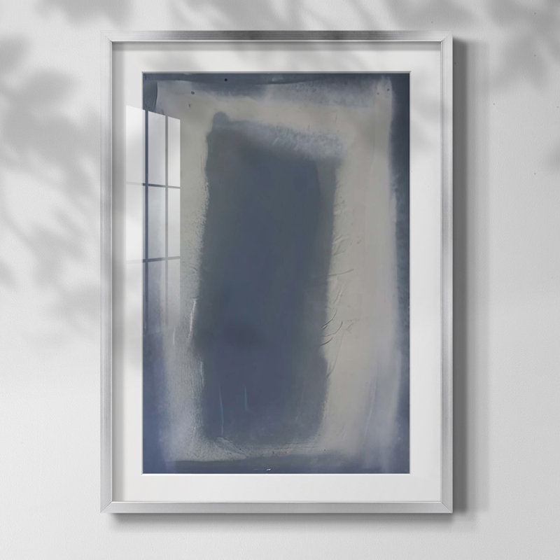 The Shadow Framed Print, White, Silver Framed Paper