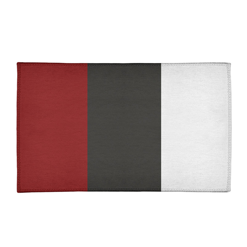 Tapis rouge/gris, Rectangle 2 pi x 3 pi