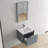 24" Wall Mounted & Floating Single Vanity with Ceramic Sink-175069234