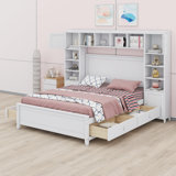 Bed With All-In-One Cabinet And Shelf