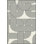 Black Themed Knotted Interlocking Striped Patterned Decorative Washable Rug