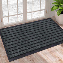 BrigHaus Large Outdoor Indoor Door Mat | Non-Slip Heavy Duty Front Welcome  Doormat Rug, Outside Patio, Inside Entry Way, Catches Dirt Dust Snow & Mud